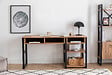 HABITAT ET JARDIN - Bureau en bois "Emro" - 150 x 58 x 75 cm - Marron - vignette