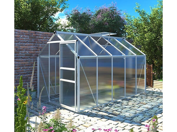 HABITAT ET JARDIN - Serre jardin polycarbonate "Hortensia" 4,8m² - large