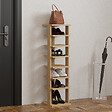HABITAT ET JARDIN - Meuble à chaussures en bois "Ayka" - 30 x 30 x 110 cm - Beige - vignette