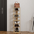 HABITAT ET JARDIN - Meuble à chaussures en bois "Ayka" - 30 x 30 x 110 cm - Beige - vignette