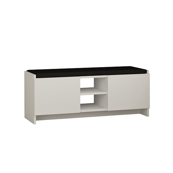 HABITAT ET JARDIN - Meuble à chaussures en bois "Zulla" - 110 x 37 x 43 cm - Blanc - large