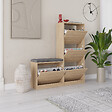 HABITAT ET JARDIN - Meuble à chaussures en bois "Dude" - 105 x 26 x 118 cm - Marron - vignette