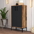 HABITAT ET JARDIN - Meuble à chaussures en bois "Prag" - 60 x 35 x 111 cm - Gris anthracite - vignette