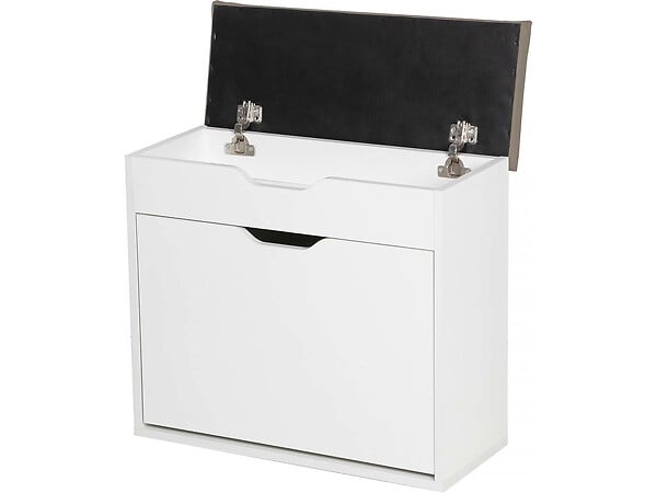 HABITAT ET JARDIN - Meuble à chaussures "Wade" - 60 x 23.8 x 68 cm - Blanc - large