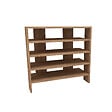 HABITAT ET JARDIN - Meuble à chaussures en bois "Sargel " - 75 x 31 x 72 cm - Marron - vignette