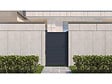 HABITAT ET JARDIN - Portillon aluminium "Marc" - 101.2 x 155.9 cm - Gris - vignette
