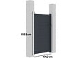 HABITAT ET JARDIN - Portillon aluminium "Marc" - 101.2 x 155.9 cm - Gris - vignette