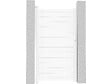 HABITAT ET JARDIN - Portillon aluminium "Eric" - 101.2 x 180.9 cm - Blanc - vignette