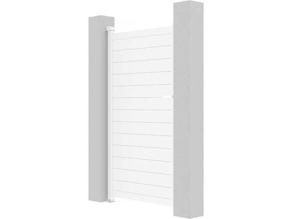 HABITAT ET JARDIN - Portillon aluminium "Eric" - 101.2 x 180.9 cm - Blanc - large