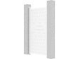 HABITAT ET JARDIN - Portillon aluminium "Eric" - 101.2 x 180.9 cm - Blanc - vignette