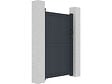 HABITAT ET JARDIN - Portillon aluminium "Maurice" - 101.2 x 155.9 cm - Gris - vignette