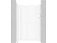 HABITAT ET JARDIN - Portillon aluminium "Lola" - 101.2 x 155.9 cm - Blanc - vignette