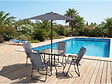HABITAT ET JARDIN - Table et chaises de jardin avec parasol en métal "Convivia" - 4 places - Gris anthracite - vignette