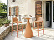 HABITAT ET JARDIN - Table et chaises hautes de bistrot empilables "Vaena" - 2 places - Orange - vignette