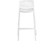 HABITAT ET JARDIN - Table et chaises hautes de jardin bistrot empilables "Néora" - 2 places - Blanc - vignette