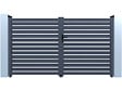 HABITAT ET JARDIN - Portail semi-ajouré en aluminium "Julien"- 340 x 140 cm - Gris - vignette