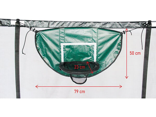 HABITAT ET JARDIN - Panier de basket universel pour trampoline "Loopy" - Vert - large