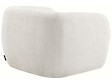 HABITAT ET JARDIN - Fauteuil tissu bouclette "Washington" - Blanc - vignette