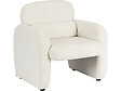 HABITAT ET JARDIN - Fauteuil lounge en tissu chiné "Cozmo" - 78 x 79 x 77 cm - Crème - vignette