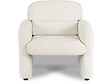 HABITAT ET JARDIN - Fauteuil lounge en tissu chiné "Cozmo" - 78 x 79 x 77 cm - Crème - vignette