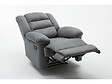 HABITAT ET JARDIN - Fauteuil relax "Buckingham" - 85 x 93 x 100 cm - Gris clair - vignette