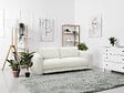 HABITAT ET JARDIN - Canapé droit en tissu chenille "Saint Germain S" - 3 places - Beige - vignette