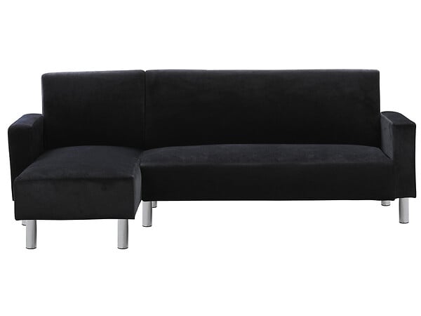 HABITAT ET JARDIN - Canapé d'angle tissu réversible "Rio" - 4 places - Gris anthracite - large
