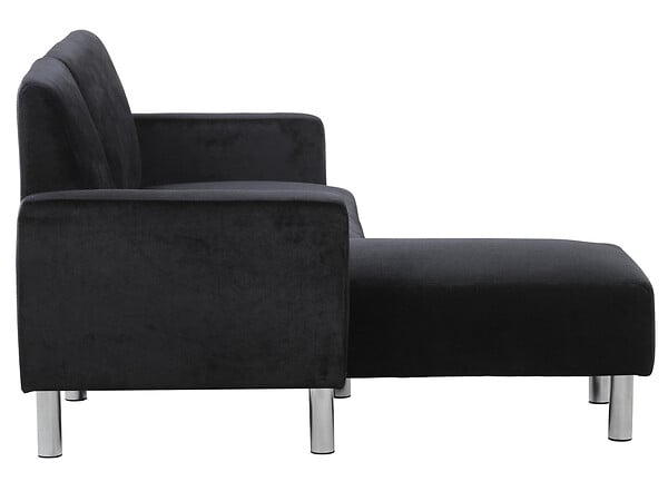 HABITAT ET JARDIN - Canapé d'angle tissu réversible "Rio" - 4 places - Gris anthracite - large