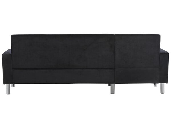 HABITAT ET JARDIN - Canapé d'angle tissu réversible "Rio" - 4 places - Gris anthracite - large