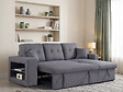 HABITAT ET JARDIN - Canapé d'angle convertible/réversible "Axel" - 3 places - Gris - vignette