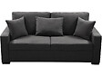 HABITAT ET JARDIN - Canapé droit fixe "Alise" - 3 places - Gris - vignette