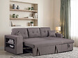 HABITAT ET JARDIN - Canapé d'angle convertible/réversible "Axel" - 3 places - Taupe - vignette
