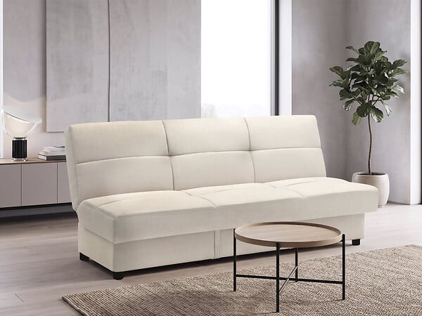 HABITAT ET JARDIN - Canapé Clic-Clac "Enzo" - 186 x 80 x 87 cm - 3 places - Beige - large