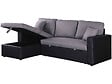 HABITAT ET JARDIN - Canapé d'angle convertible/ réversible avec coffre "Alain" - 3 places - Gris / Noir - vignette