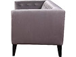 HABITAT ET JARDIN - Canapé droit fixe en velours "Vanessa" - 3 places - Gris clair - vignette