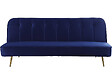 HABITAT ET JARDIN - Canapé Clic Clac en velours "James" - 180 x  83 x 75 cm - 3 places - Bleu foncé - vignette