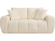 HABITAT ET JARDIN - Canapé droit en tissu style bubble "Léonie" - 2 places - Beige - vignette
