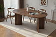 HABITAT ET JARDIN - Table à manger en bois "Sablin" 180 x 90 x 75 cm - Noyer - vignette