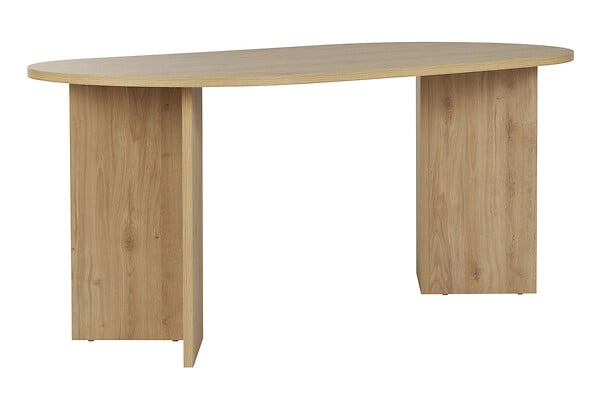 HABITAT ET JARDIN - Table à manger en bois "Sablin" 180 x 90 x 75 cm - Chêne de Cadix - large