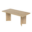 HABITAT ET JARDIN - Table à manger en bois "Linza" 180 x 90 x 75 cm - Chêne à miel - vignette