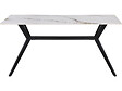 HABITAT ET JARDIN - Table à manger en céramique "Boreal" - 4 à 6 personnes - 160 cm - Blanc - vignette
