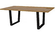 HABITAT ET JARDIN - Table repas "Hollywood" - 200 x 100 x 76 cm - couleur: Chêne / Noir - vignette