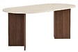 HABITAT ET JARDIN - Table à manger en bois "Sablin" 180 x 90 x 75 cm - Travertin - vignette