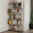 HABITAT ET JARDIN - Bibliothèque en bois "Elif" - 90 x 20 x 156 cm - Marron clair - vignette