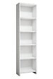 HABITAT ET JARDIN - Bibliothèque en bois "Barkin" - 40 x 19 x 150 cm - Blanc - vignette