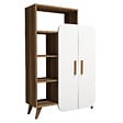 HABITAT ET JARDIN - Bibliothèque en bois "Form" 90 x 32 x 132 cm - Noyer - vignette