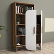 HABITAT ET JARDIN - Bibliothèque en bois "Form" 90 x 32 x 132 cm - Noyer - vignette