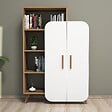 HABITAT ET JARDIN - Bibliothèque en bois "Form" 90 x 32 x 132 cm - Noyer - vignette