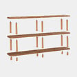 HABITAT ET JARDIN - Bibliothèque en bois "Zen" - 180 x 35 x 75 cm - Marron - vignette