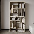 HABITAT ET JARDIN - Bibliothèque en bois "Nicola" - 90 x 30 x 180 cm - Travertin - vignette
